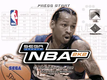 NBA 2K2 screen shot title